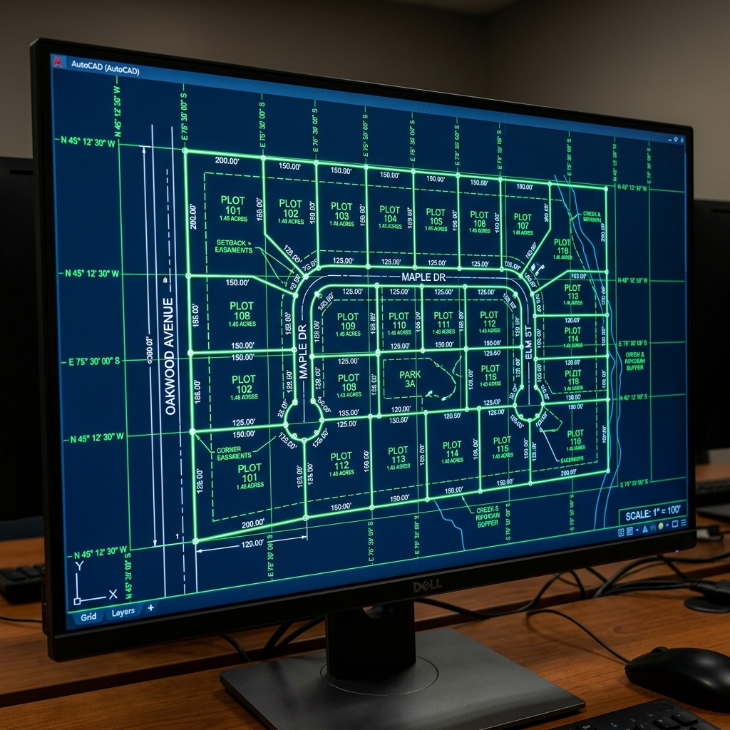 Digitized CAD Map